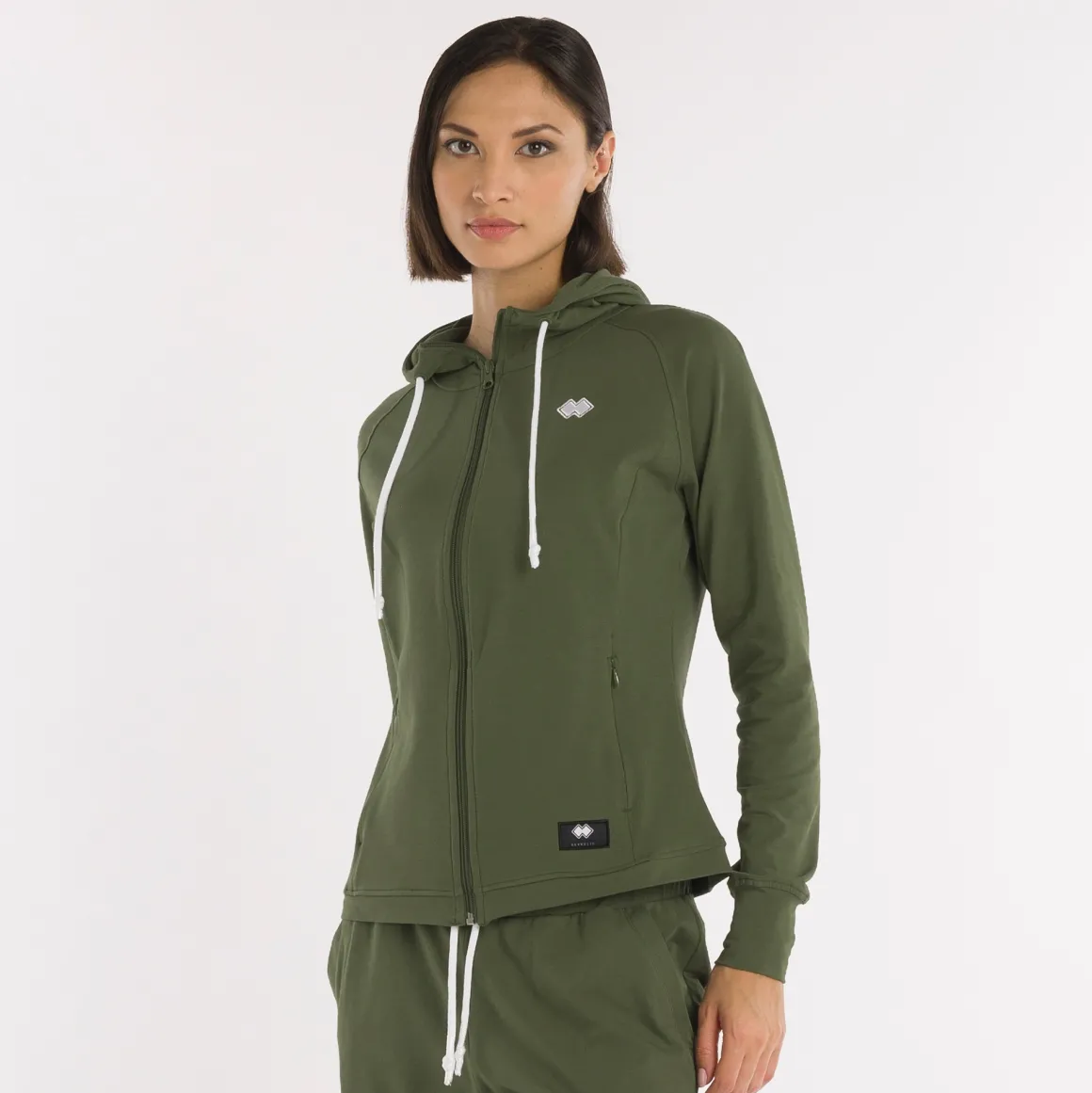 Sweat à capuche zippé pour femmes Essential SS25