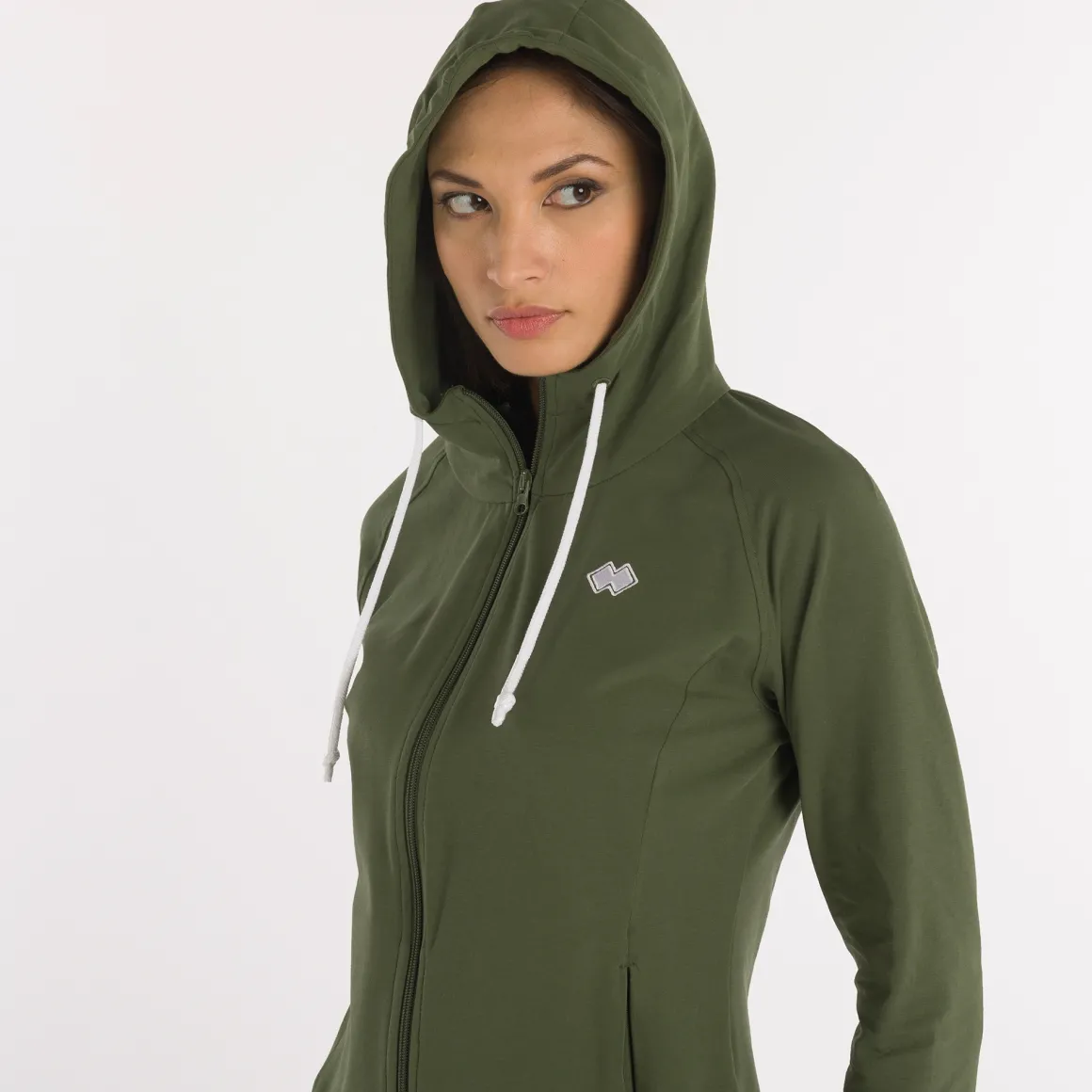Sweat à capuche zippé pour femmes Essential SS25