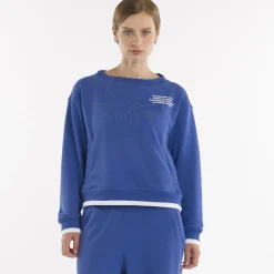 Sweatshirt crop à col ras du cou SS25 pour femmes