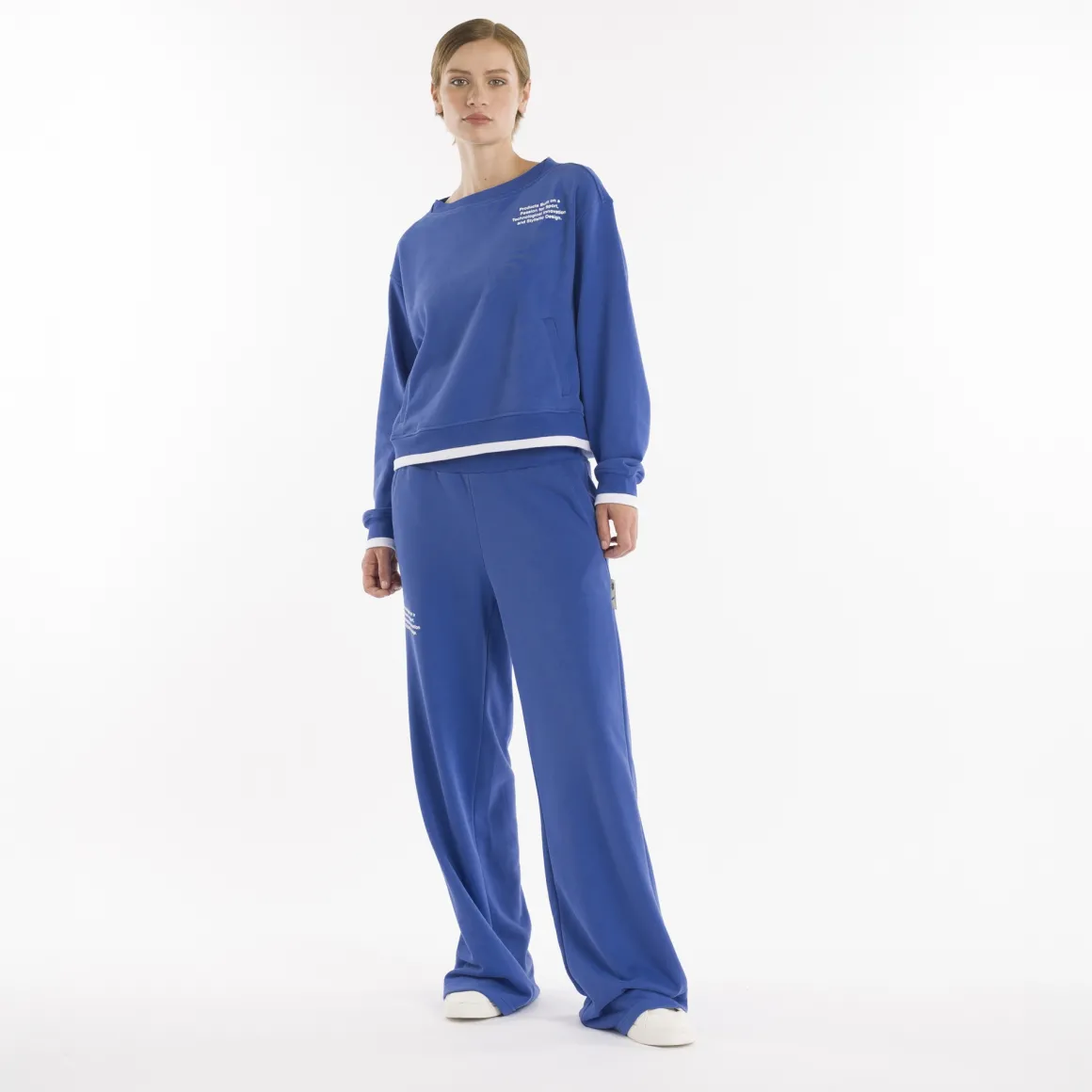 Sweatshirt crop à col ras du cou SS25 pour femmes