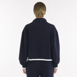 Sweatshirt crop SS25 à fermeture éclair intégrale pour femmes