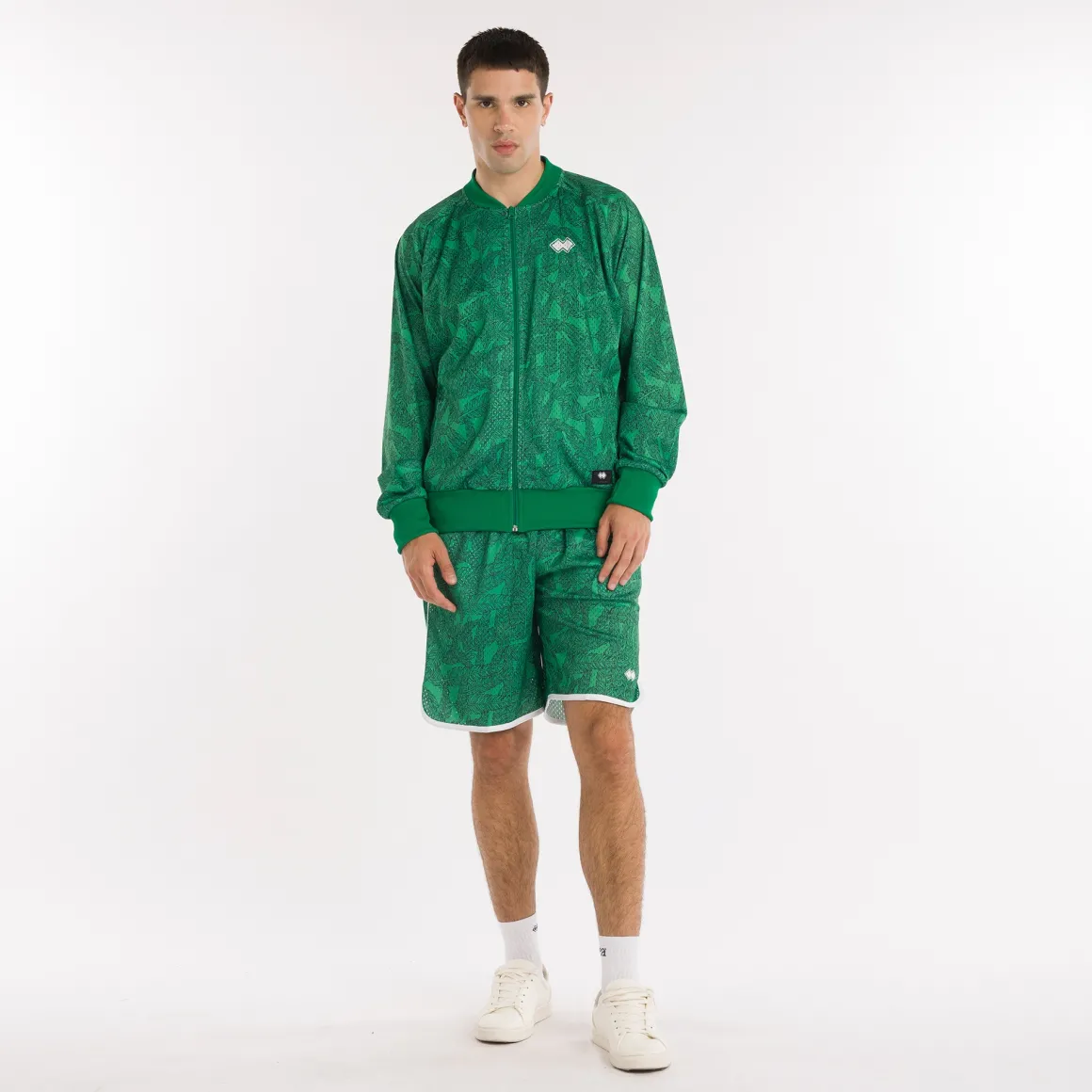 Veste bombardier en maille All Over