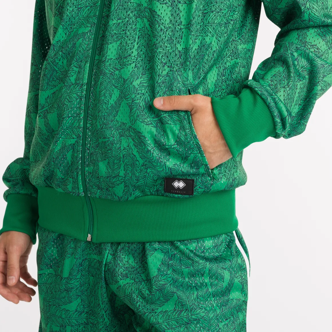 Veste bombardier en maille All Over