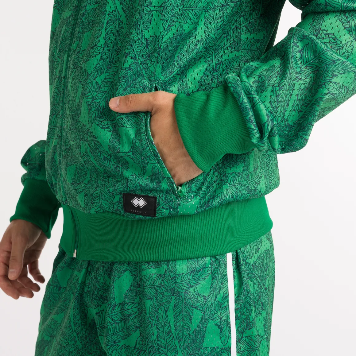 Veste bombardier en maille All Over